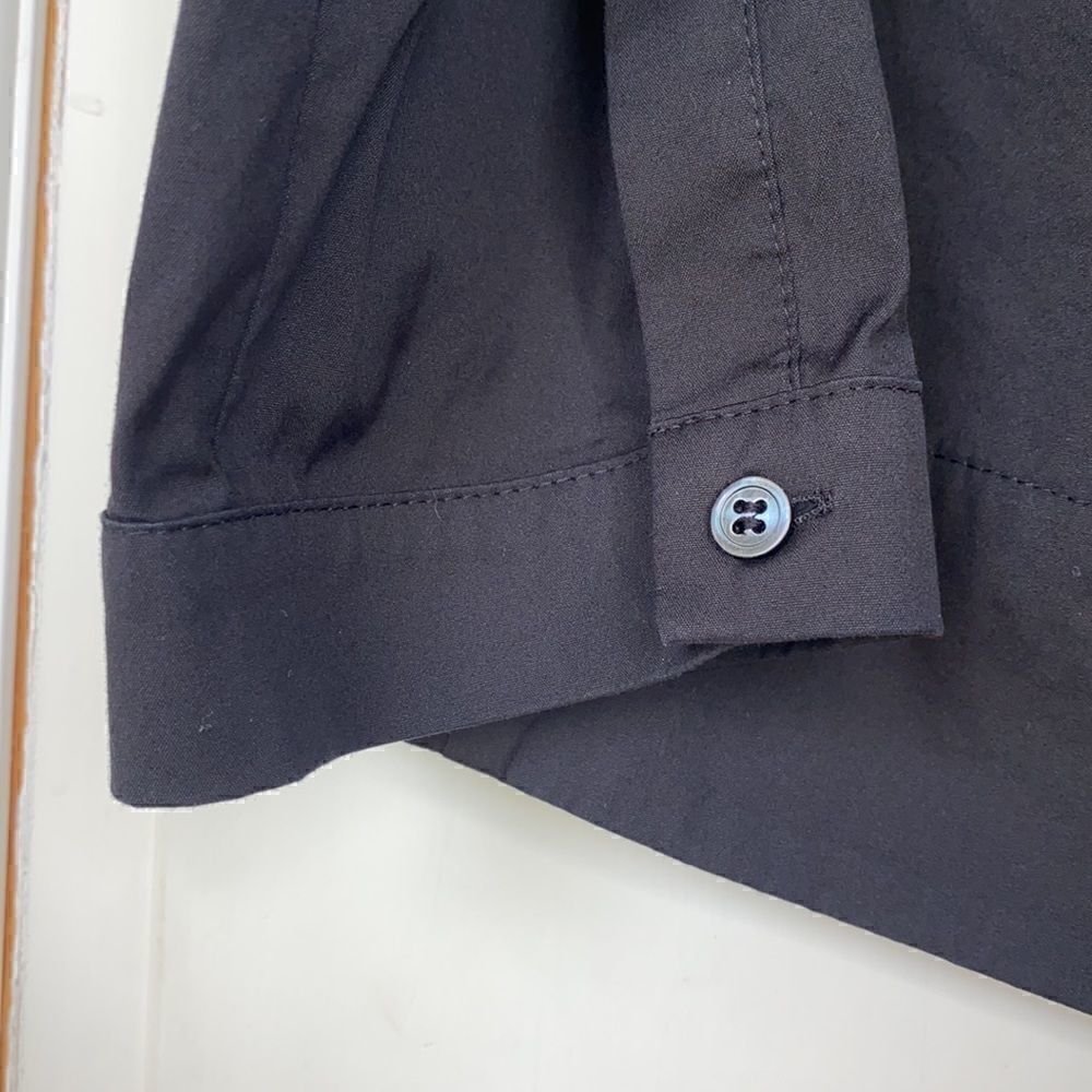Nice Cotton Poplin Button Front Top - Picture 3 of 7